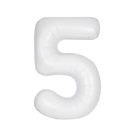 Globo Nº 5 Blanco 75 cm Sc