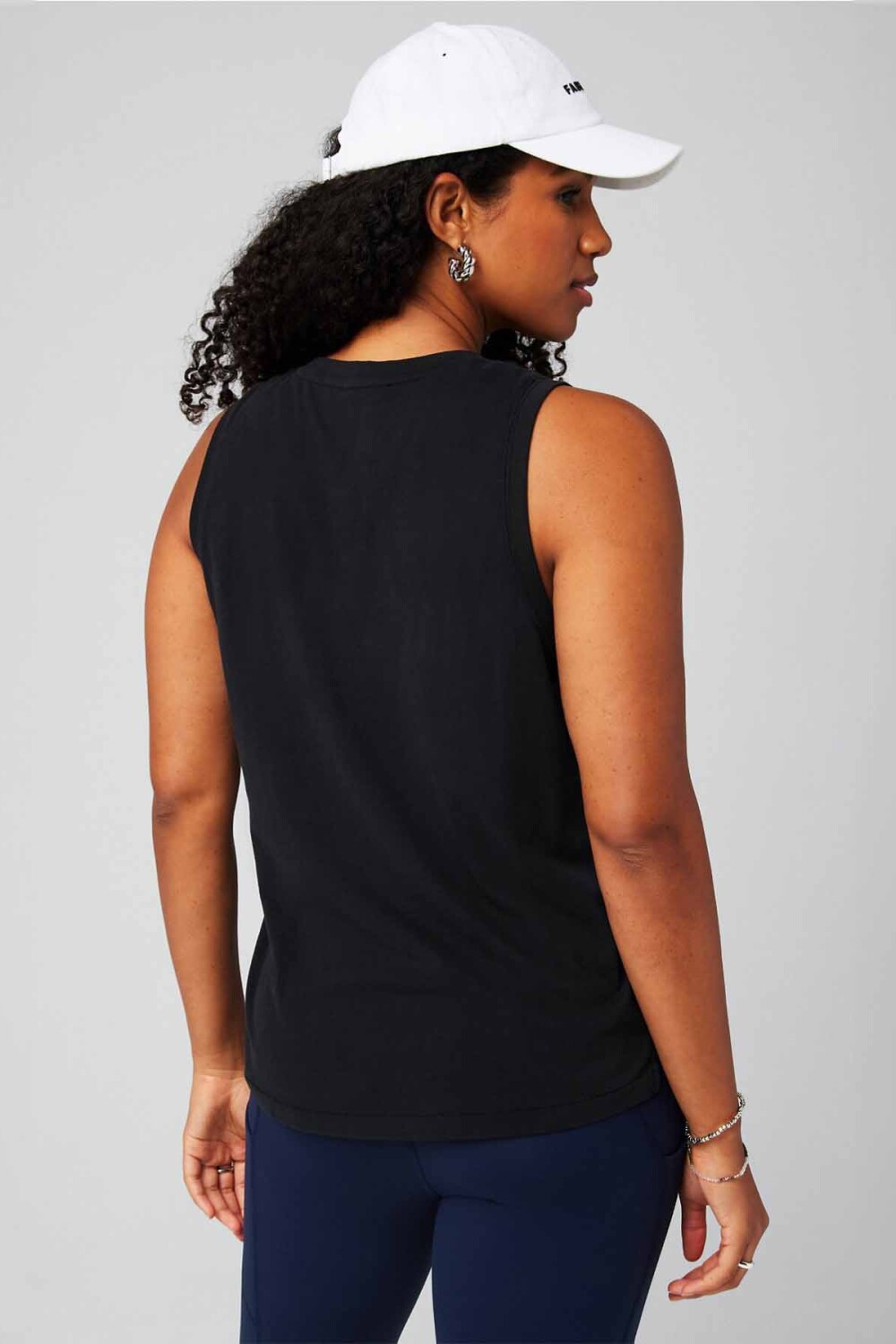 Polo Training 100% Cotton Tank Mujer Black