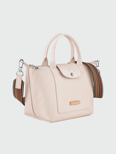 Longchamp - Bolso de cuero, Le Pliage du Jardinier Beige