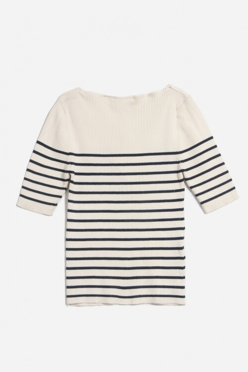 Sweater cuello bote CRUDO