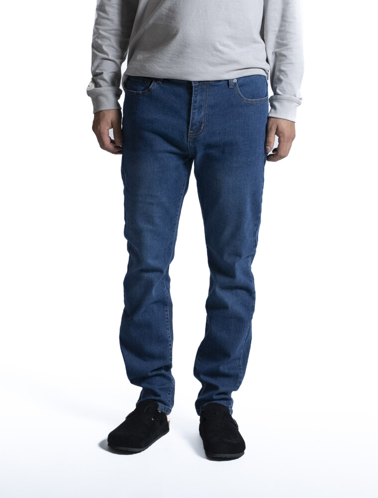 Jean Regular Fit Largo 30 Azul