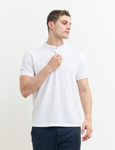 520750 REMERA HARRINGTON LABEL Blanco