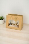 Bolsa con ventana 24x14x19 cm MADERA