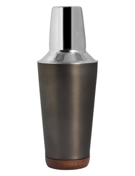 COCTELERA DETALLE MADERA EXT. NEGRO MATE 500ML COCTELERA DETALLE MADERA EXT. NEGRO MATE 500ML