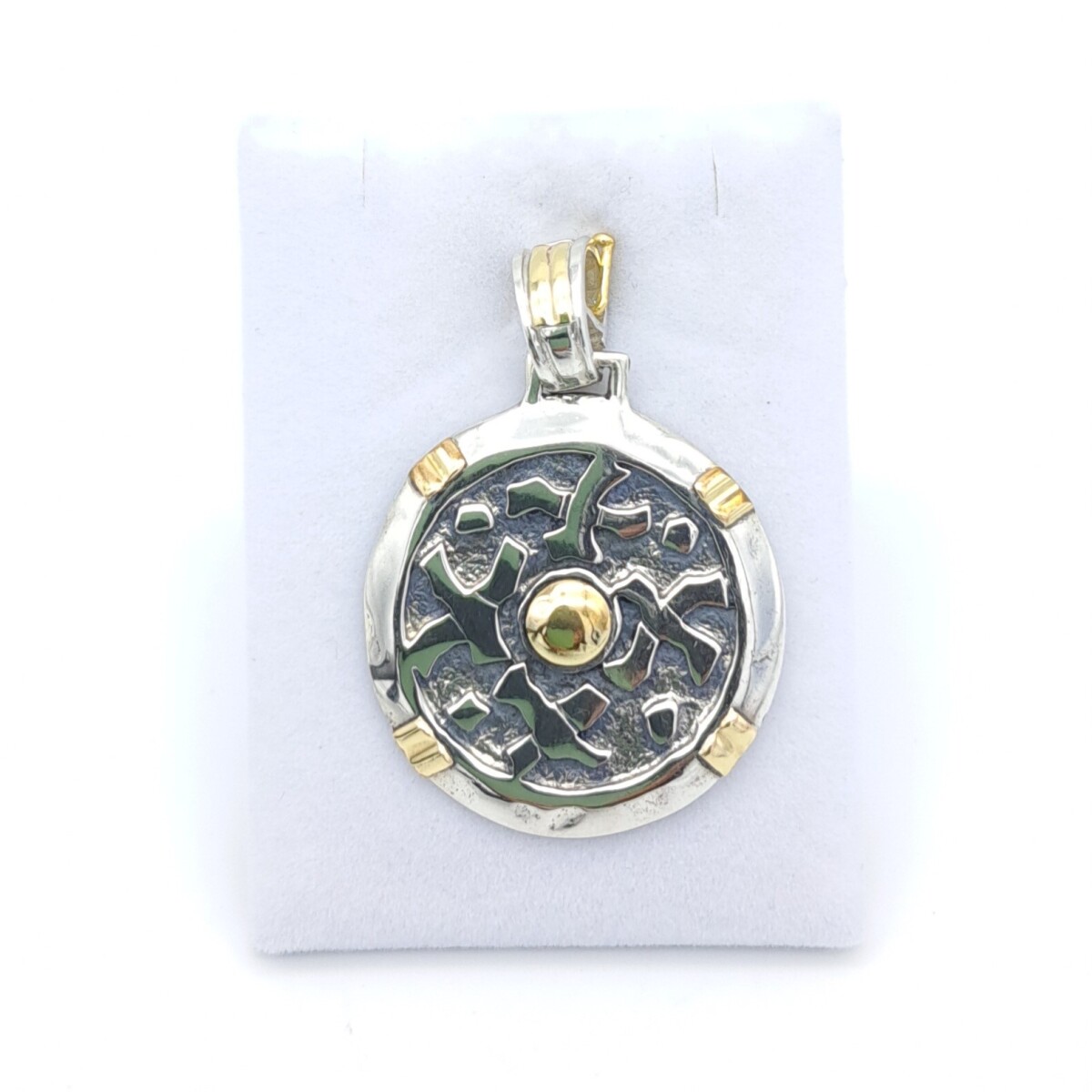 Colgnte de plata 925 y double de oro 18 ktes. 
