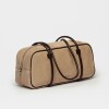 Cartera al hombro Horizon en cuero gamuza Vison