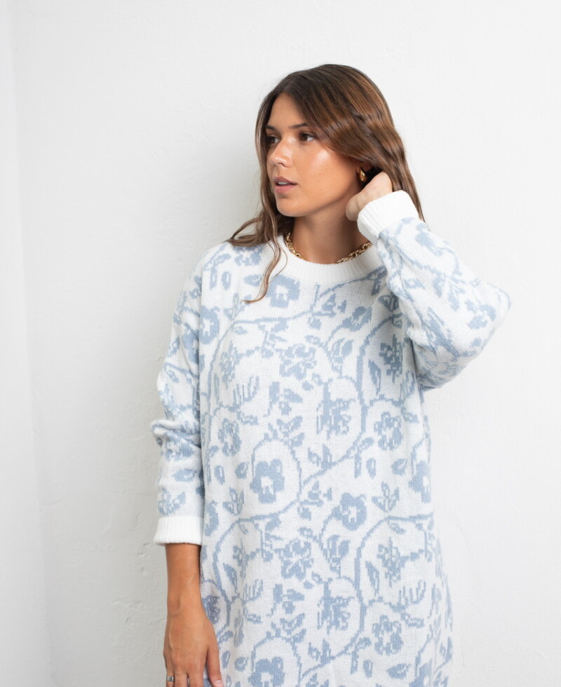 Vestido Candelaria celeste