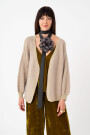 Cardigan con Lurex Beige