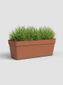 JARDINERA CAPRI CON PLATO TERRACOTA