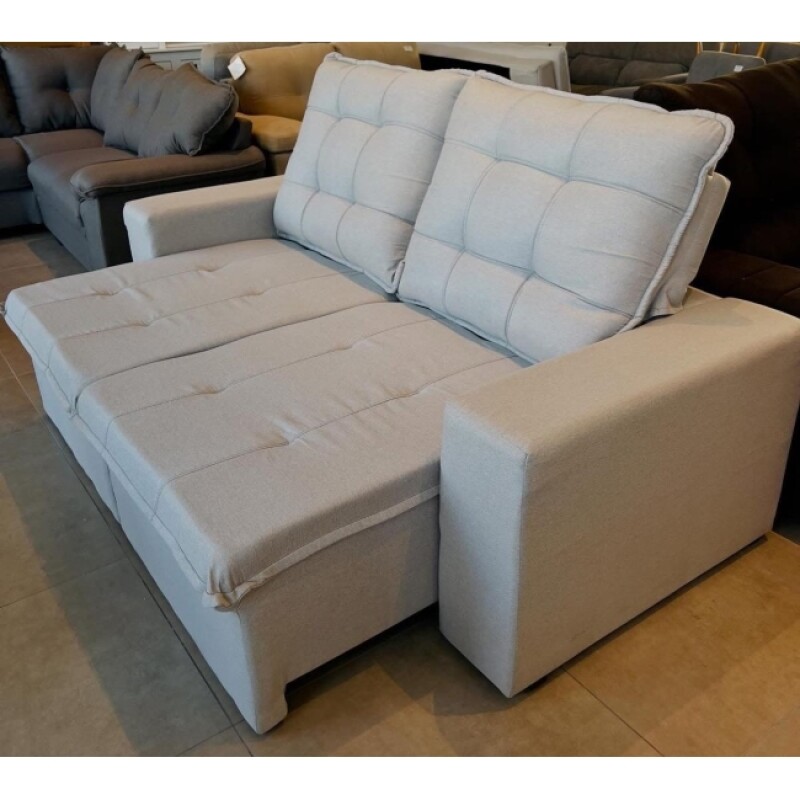 Sofa 3 Cuerpos Magnum Retractil Reclinable Gris Clar Sofa 3 Cuerpos Magnum Retractil Reclinable Gris Clar