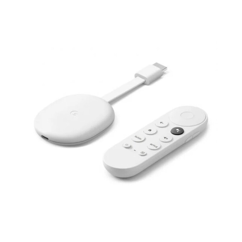 Google Chromecast 2020 4K Blanco Con Control Google Chromecast 2020 4K Blanco Con Control