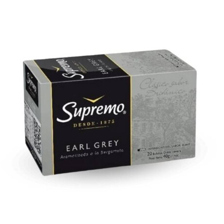 Té Supremo 20 sobres Earl Grey Bergamota