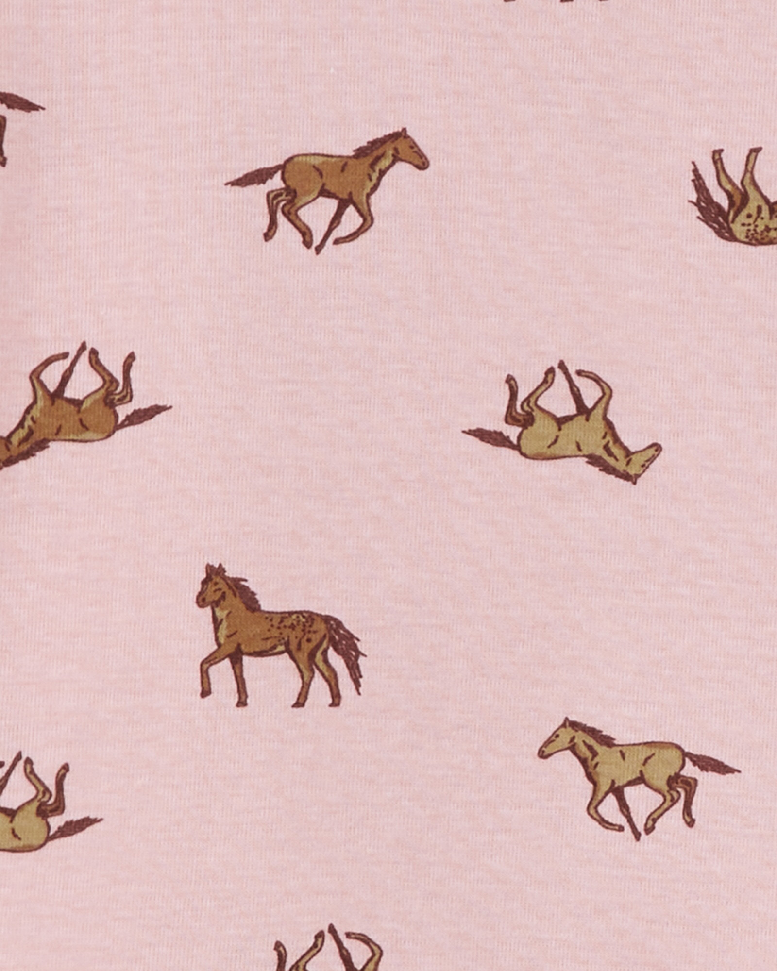 Pijama cuatro piezas de algodón, dos pantalones y dos remeras, diseño caballos Pijama cuatro piezas de algodón, dos pantalones y dos remeras, diseño caballos