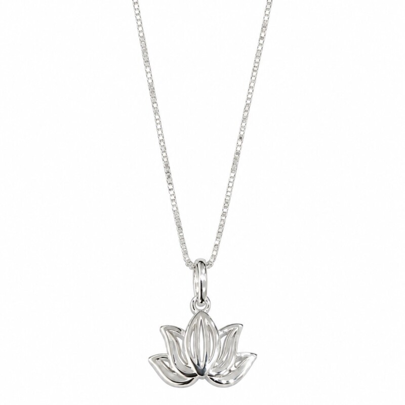Cadena con colgante flor de loto Cadena con colgante flor de loto