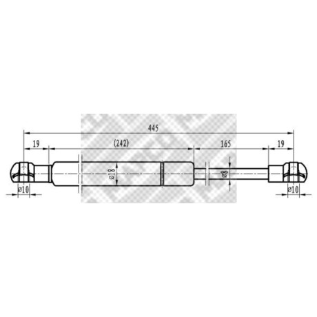 AMORTIGUADOR BAUL CITROEN - PEUGEOT PORTON TRAS. C3 03/ (9639853880) - AMORTIGUADOR BAUL CITROEN - PEUGEOT PORTON TRAS. C3 03/ (9639853880) -
