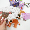 Puzzle divertido en lata granja