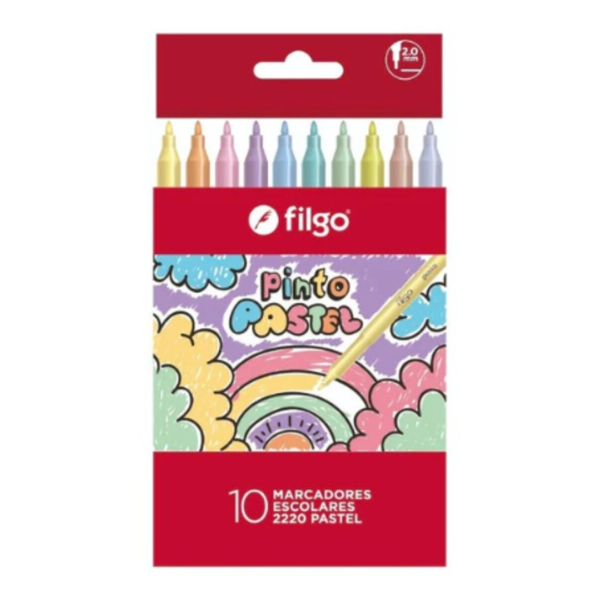 Filgo marcador pinto 2220 -Paper box x10 pastel - Filgo Marcador Pinto 2220 -paper Box X10 Pastel 