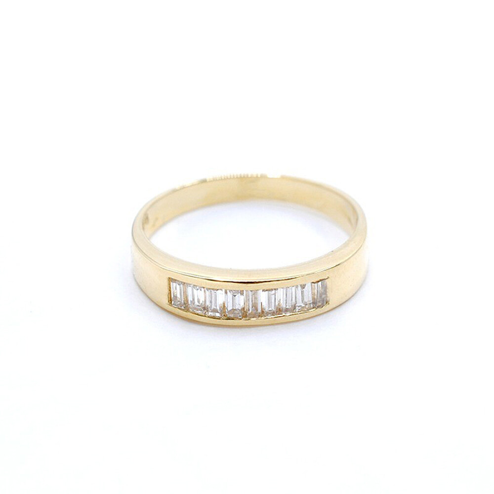 Anillo Medio Sin Fin En Oro 18K Y Brillantes Anillo Medio Sin Fin En Oro 18K Y Brillantes