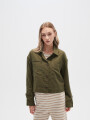 Chaqueta Minara Verde Oliva Oscuro