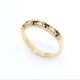 Anillo medio sin fin zafiros y brillantes con engarce 4 puntas Anillo medio sin fin zafiros y brillantes con engarce 4 puntas