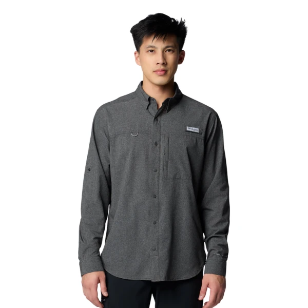 Camisa PFG Solar Breeze Woven Hombre BLACK