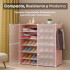 Zapatera Organizador Ropero Estanteria Con Puertas Zapatos Imback PLC001 Rosa Zapatera Organizador Ropero Estanteria Con Puertas Zapatos Imback PLC001 Rosa