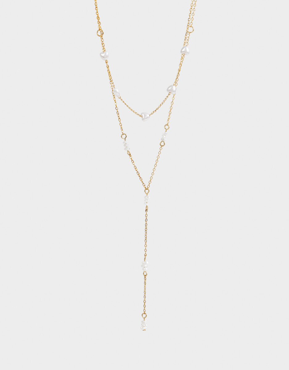Collar Largo Con Perlas 