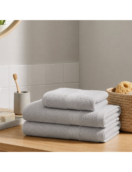 SET 3 TOALLAS: 40x70 + 2*70x140CM ALGODON GRIS CANNON SET 3 TOALLAS: 40x70 + 2*70x140CM ALGODON GRIS CANNON