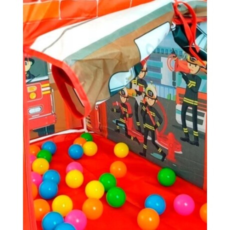 Carpa cuartel de Bomberos + 50 pelotas Carpa cuartel de Bomberos + 50 pelotas