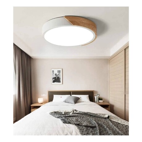 Plafon Techo Lumax Led Nórdico 40cm 24W con control remoto Blanco
