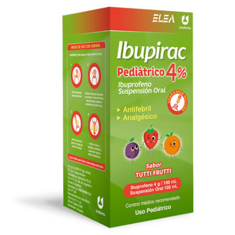 Ibupirac Pediátrico 4% 100 ml | Alivio de Fiebre y Dolor Infantil Ibupirac Pediátrico 4% 100 ml | Alivio de Fiebre y Dolor Infantil