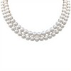 Cadena elegante Doble Perlas-Plata 925-Perlas y Zirconias-CD3437 conperla