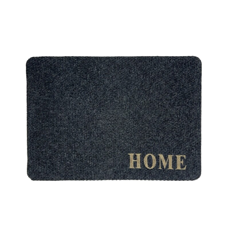 ALFOMBRA ENTRADA NEGRA 58X88CM Unica