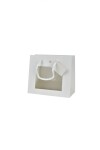 Bolsa con visor 16x08x14 cm BLANCO