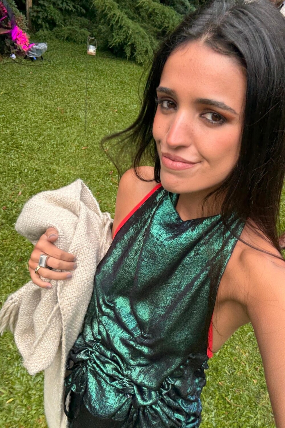 Frunce Top Petróleo / Rojo