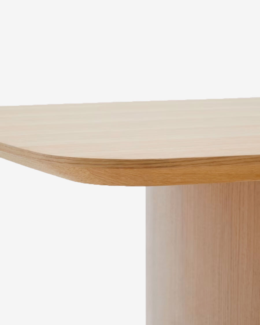 Mesa Litto de chapa de roble 240 x 100 cm