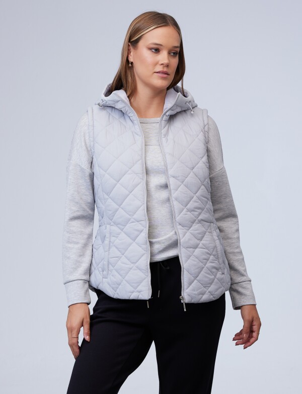 Campera & Chaleco GRIS CLARO