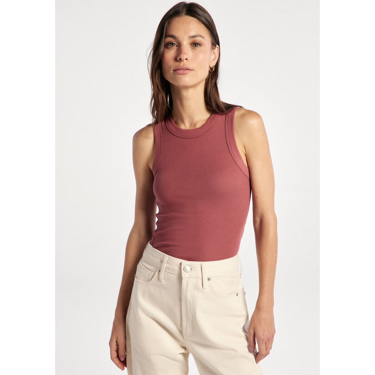 BLUSA SM FEM - VERMELHO ESCURO 