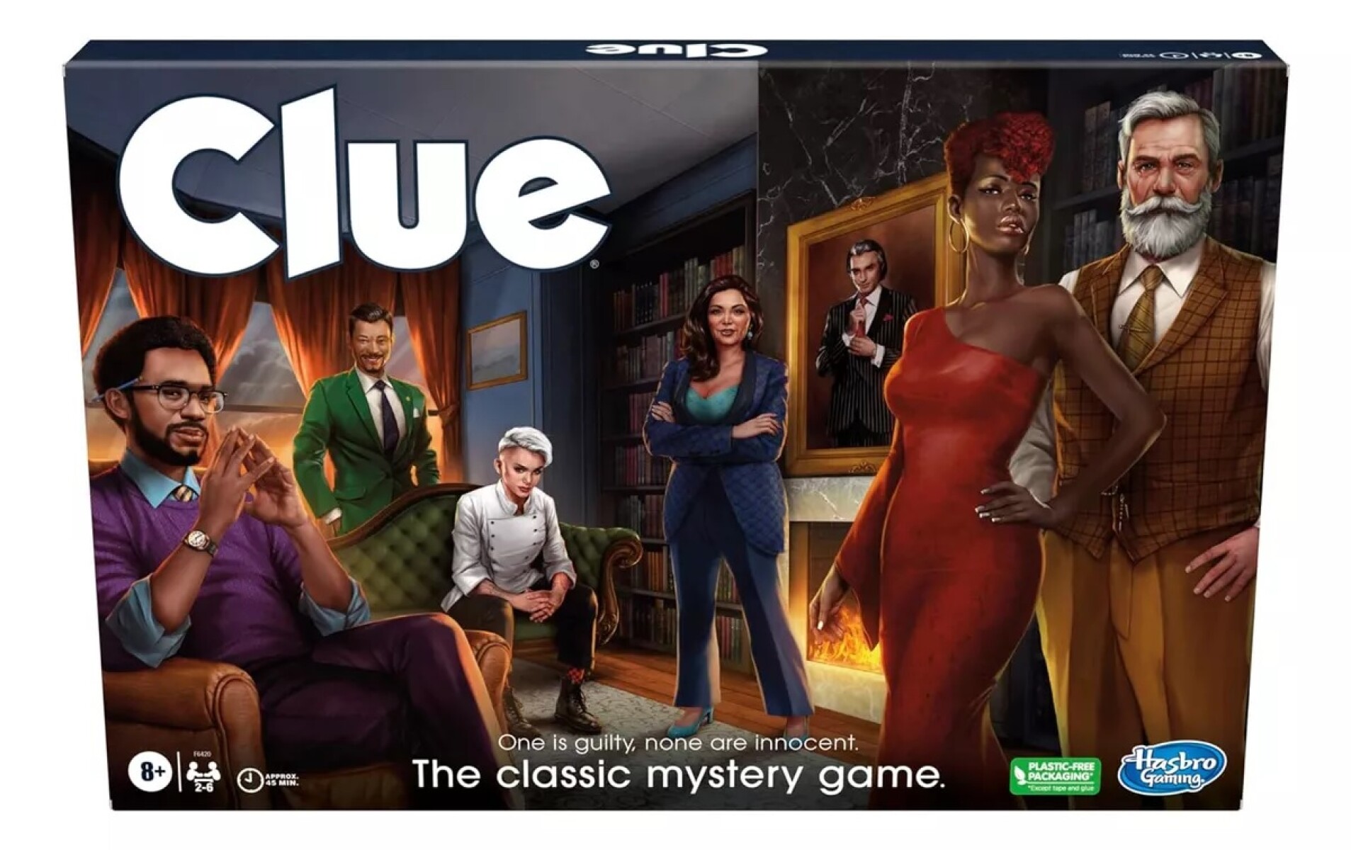 Juego de Mesa Clue - Juegos de Misterio para 2 a 6 Jugadores 