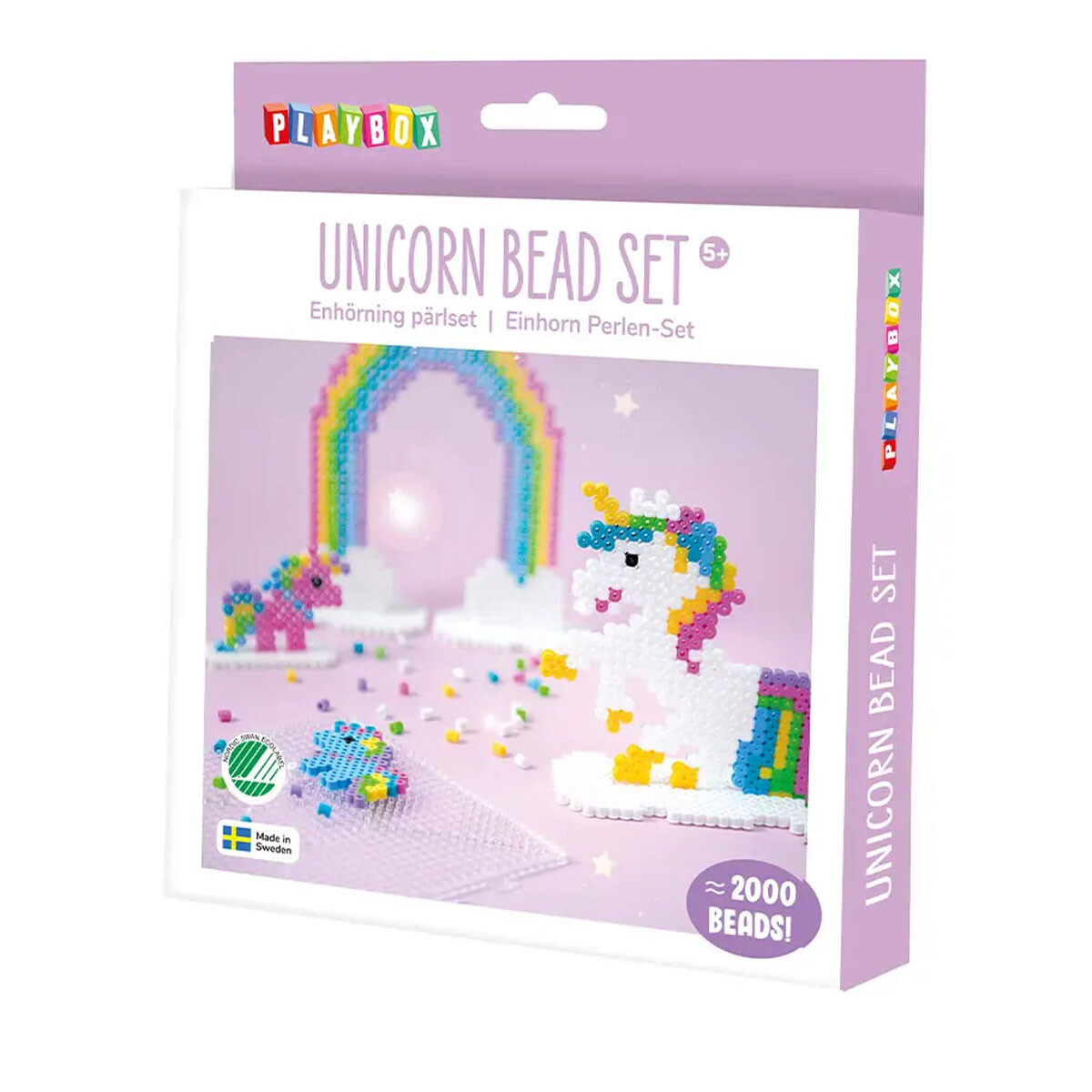 Cuentas para planchar Unicorn 2.000 piezas Hama Beads Playbox 