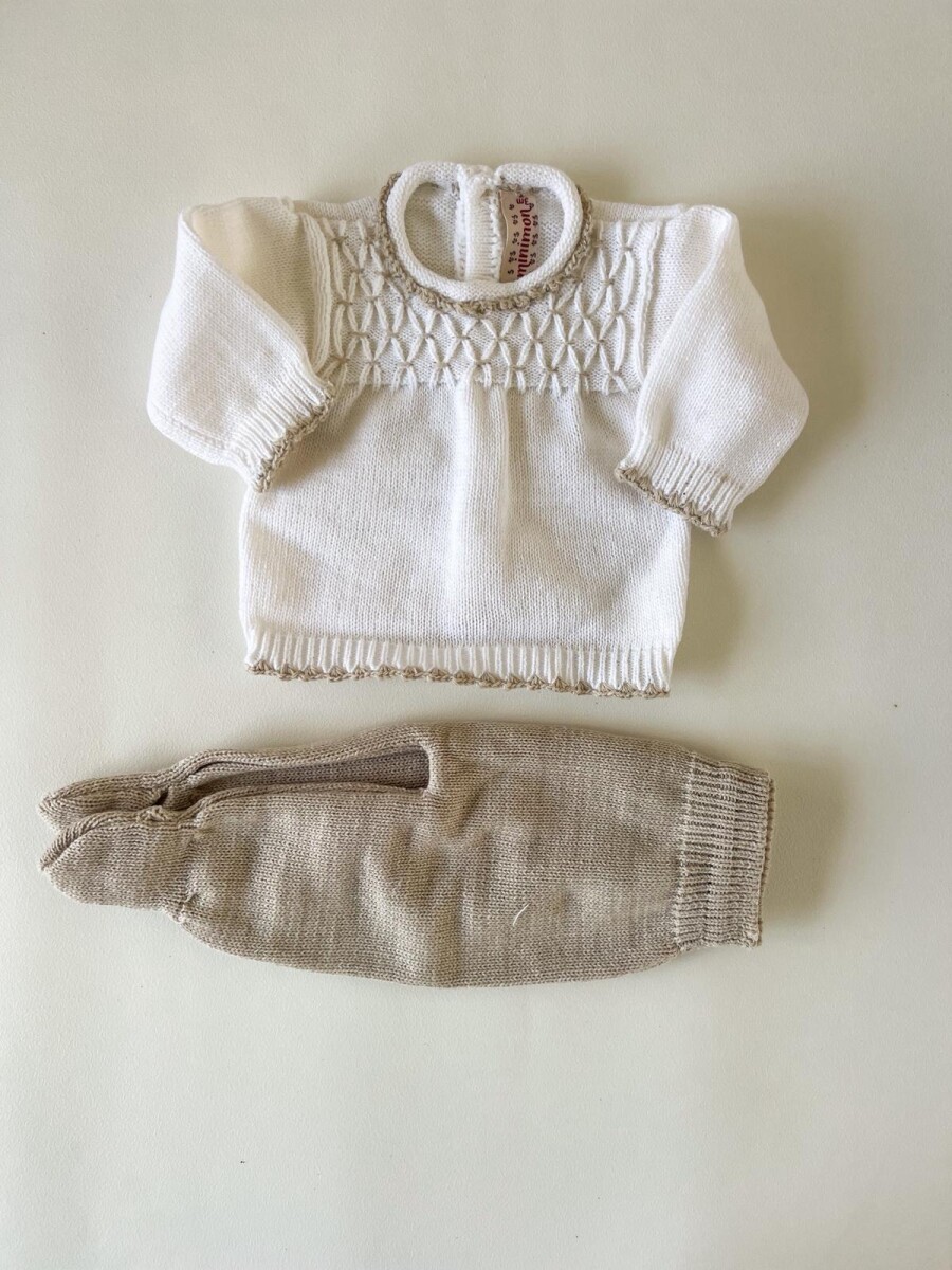 Conjunto mock blanco beige Conjunto mock blanco beige