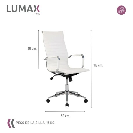 Silla Ejecutiva Ergonómica Lumax Modelo Tady Beige