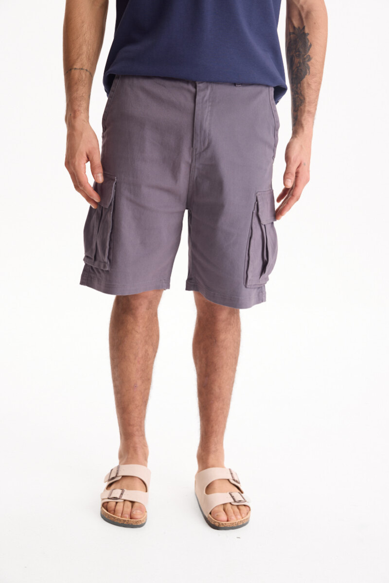 Bermuda De Gabardina Breeze Gris