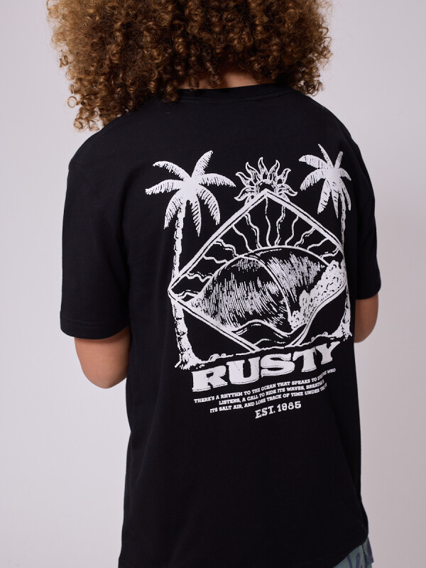 T-SHIRT LYSANDER TEEN RUSTY Negro
