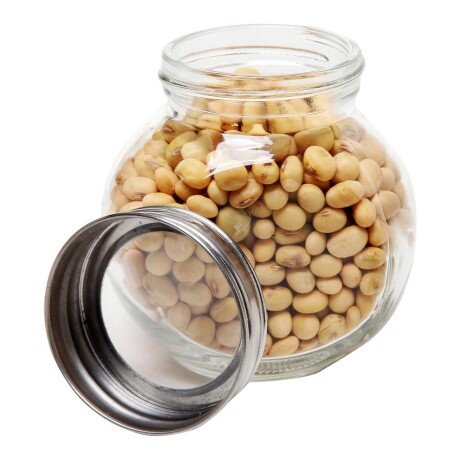 Frasco Tarro Recipiente Redondo 1.5Lt en Vidrio y Tapa Metal Transparente