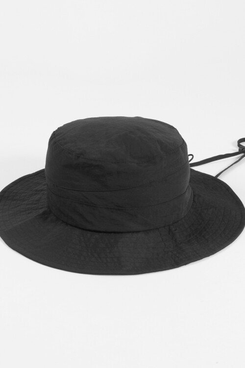 Gorro bucket pescador ajustable negro