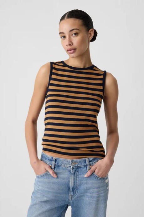 Musculosa A Rayas Mujer Pretzel Stripe