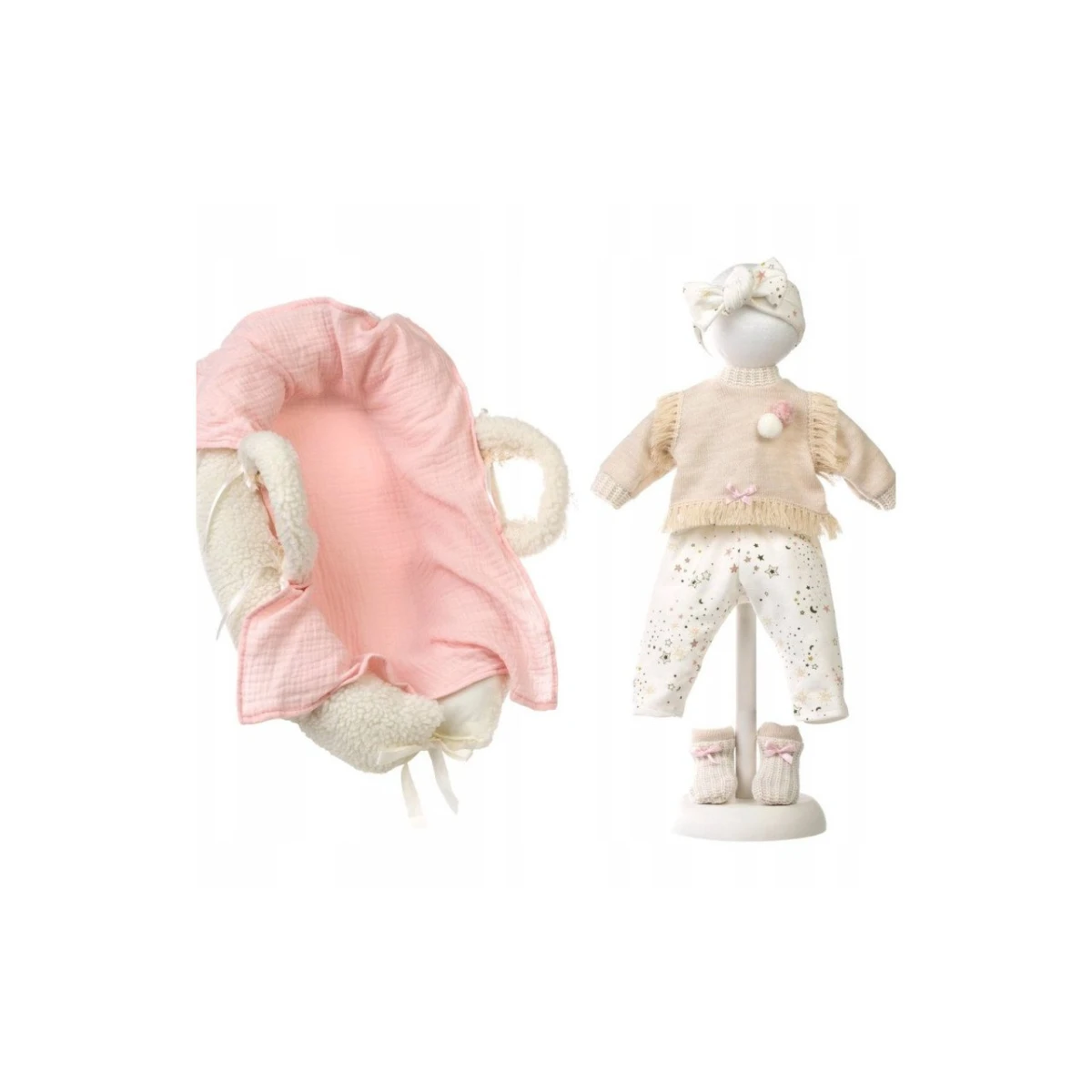 Conjunto Ropa Accesorios Llorens Bebe Lloron 42cm Cama 