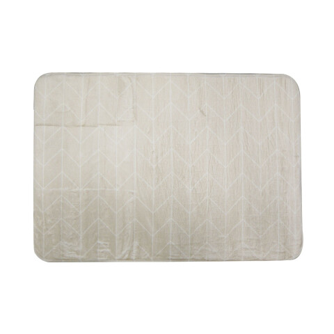 Alfombra Baño con Memoria Home Class 40x60 GEOMETRICO BEIGE