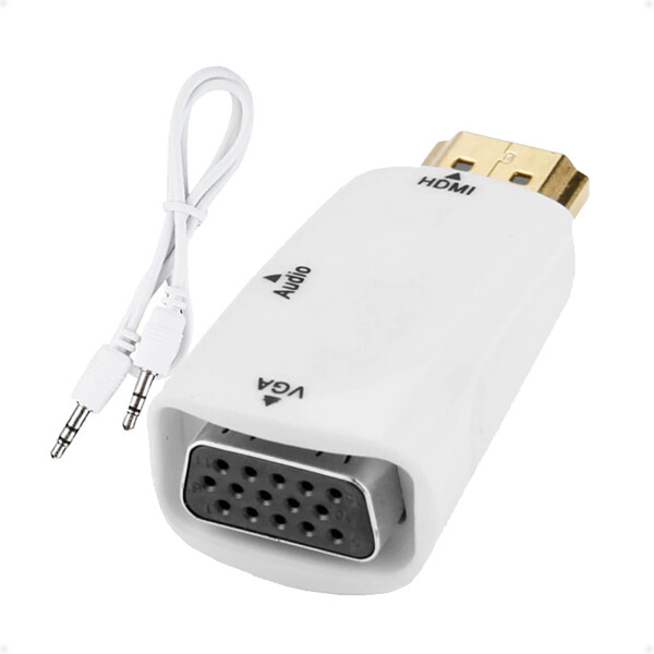 Adaptador Hdmi a VGA Más Audio Tipo Pendrive Adaptador Hdmi a VGA Más Audio Tipo Pendrive
